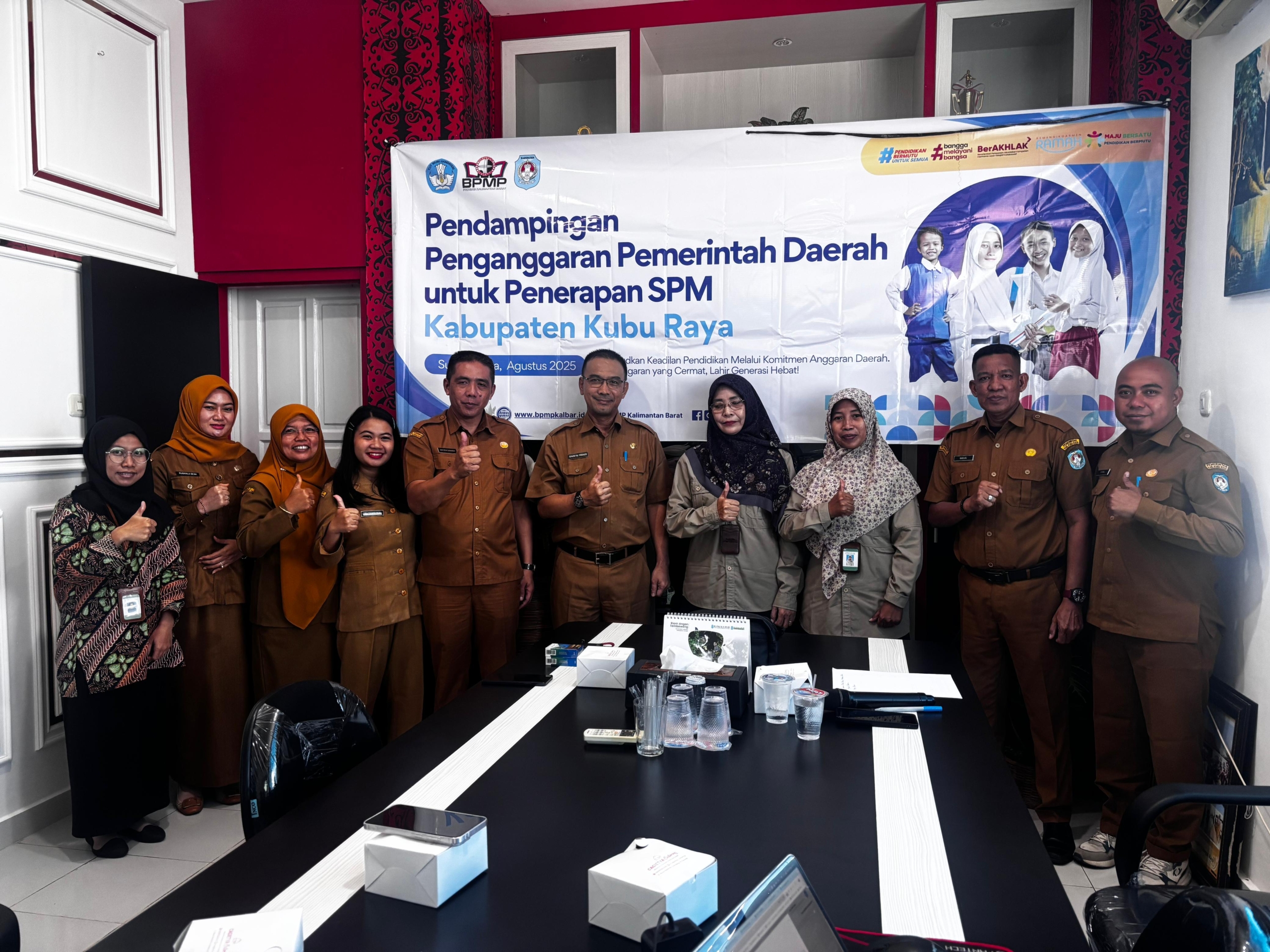Pendampingan BPMP Kalimantan Barat untuk Penerapan SPM di Kabupaten Kubu Raya